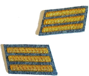 American Civil War Pair Of Confederate Grey Captains Collar Insignia Badges New - Picture 1 of 2