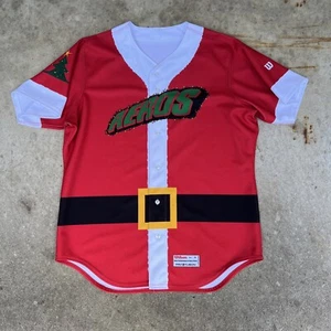Vintage Akron Aeros Baseball Trikot Authentic Used Game Worn Christmas In July - Bild 1 von 11