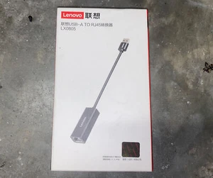 Lenovo USB-A To RJ45 Black Cord Network Cable LX0805 - Open Box - Picture 1 of 2