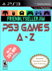 Sony PlayStation 3 Games PS3 - Pick & Choose A - Z - Tested - Buy 2, Get 25% Off