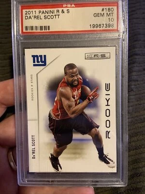 2011 Panini R & S #180 Da’rel Scott Psa 10 Rookie Card Pop 1 Of 1 - Image 1 of 2