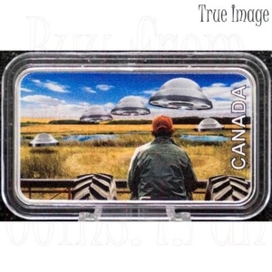 2024 Langenburg UFO Event $20 Unexplained Phenomena Pure Silver Glow Coin Canada - Picture 1 of 5