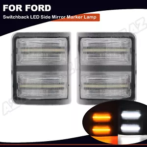 2X LED Side Mirror Marker Light For Ford F250 F350 F450 F550 2008-16 Swtichback - Picture 1 of 11