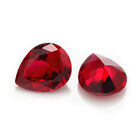 Synthetic Red Ruby 2X3mm To 3.5X4.5Mm  Pear Faceted Loose Gemstone Calibrated
