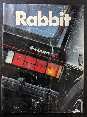 VW Volkswagen Rabbit GTI 1983, L, catálogo de folleto de ventas de autos convertibles Foto 1 de 4