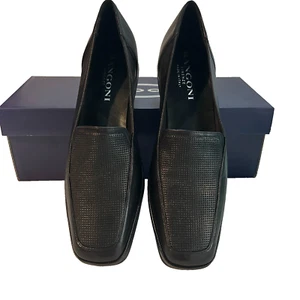 Rangoni Firenze Women's Size 7AAA Black Loafer Shoe career elegant classy - Picture 1 of 6