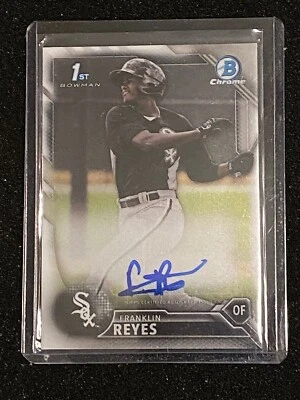 Franklin Reyes 2016 Bowman Chrome 1st Prospect Auto White Sox Autograph - Image 1 of 2