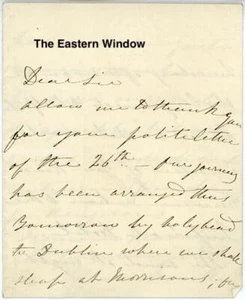 Clara Anastasia Novello (1818-1908). English Soprano. Signed letter. 1854. - Picture 1 of 1