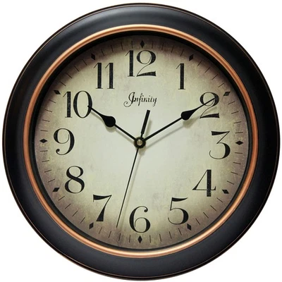 Infinity Instruments 14877BG-2732 Precedent Silent Sweep 12 inch Wall Clock - Image 1 of 4