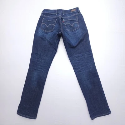 Женские джинсы Y2K Levi's 529 Curvy Skinny Leg 10 Dark Wash с заниженной талией 2000-е джинсовая ткань - Изображение 1 из 4