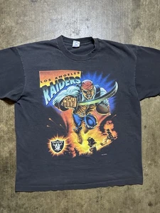 Camisa De Colección 1994 Salem Los Angeles Raiders Superhéroe Puntada Única Para Hombre L/XL - Imagen 1 de 11