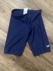 SPEEDO Kid’s Boy’s SWIM TRUNKS Swimming Jammies Navy Blue Sz 12 - Picture 1 of 4