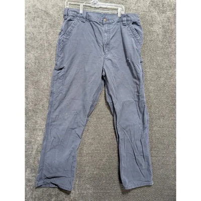 Pantalones de Trabajo Carhartt 38x32 Sueltos Ajuste Original Azul Marino B8751 NVY Foto 1 de 4