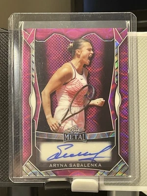 2025 Leaf Metal Aryna Sabalenka PINK SCOPE AUTO /45! #1 in SINGLES! BELARUS!🔥🔥 - Image 1 of 2
