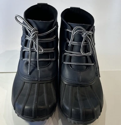 Merona Jodi темно-синий с покрытием кожи утка дождя зимние термолит ботинки женский размер 9 - Изображение 1 из 4