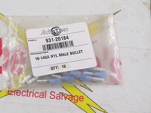 Autogear 931-20184 16-14GA NYL Male Bullet crimp on Connector, blue, 10 pcs - Picture 1 of 3