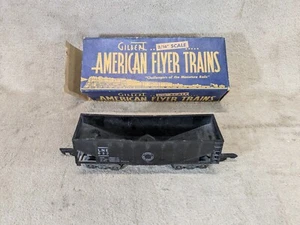 American Flyer S Gauge black Lehigh New England hopper 632 Train Car w/ Box - Picture 1 of 24