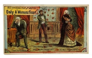 ANTIQUE HANDBILL “ONLY A WOMAN’S HEART” 150 NIGHTS IN NEW YORK CITY - Picture 1 of 3