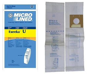 Micro-Lined Eureka Style U Upright Vacuum Bags 10 pack - Picture 1 of 1