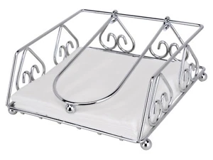 Stainless Steel Napkin Holder, Size 7.5 x 7.5 x 3 Inches, Silver - Picture 1 of 2