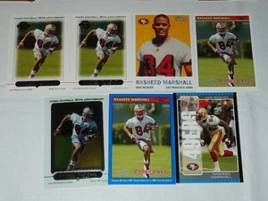 RASHEED MARSHALL - Wide Receiver - SF 49ers - 7 Card Assorted Lot - 6786 - Picture 1 of 3
