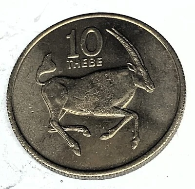 # C9545    BOTSWANA  10 THEBE  COIN,    1976 - Image 1 of 2