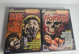 10 Movie Pack Gore and More and 10 Movie Pack Horror DVD Set - Picture 1 of 6