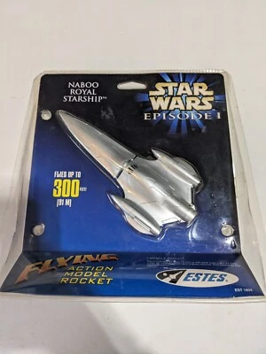 Star Wars Episodio I Naboo Royal Starship Estes Flying Action Model Rocket 1999 Foto 1 de 2