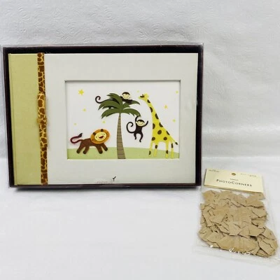 Álbum de fotos para niños con tema de papiro selva 11x8 6 anillos león mono jirafa Foto 1 de 4