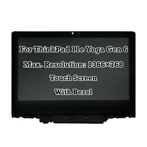 5M10W64486 LCD Touch Screen+Bezel For Lenovo Thinkpad 11e Yoga Gen 6 20SF0004US - Picture 1 of 5
