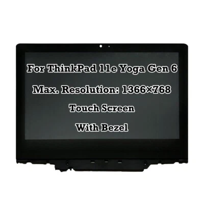 5M10W64486 LCD Touch Screen+Bezel For Lenovo Thinkpad 11e Yoga Gen 6 20SF0004US - Image 1 of 4