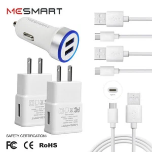 For Samsung Galaxy A03s A14 A21 A51 A52 A54 5G Phone Car Wall Charger USB-C Cord - Picture 1 of 31