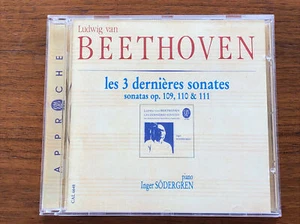 Beethoven: Les 3 Dernières Sonates by Inger Sodergren (CD, 1989, Approche)* - Foto 1 di 4