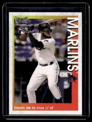 2022 Topps Archives Snapshots Bryan De La Cruz RC Miami Marlins #48 - Image 1 of 2