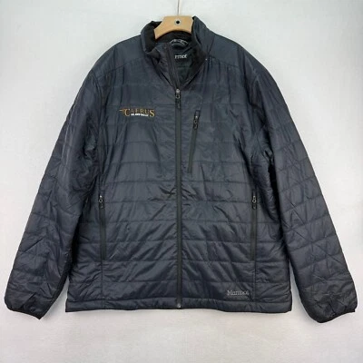 Chaqueta Marmot Calen Puffer Ligera Aislada Cremallera Completa Abrigo XXL Negro Logo Foto 1 de 4