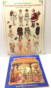 VICTORIAN CHRISTMAS Paperback & Betty Bonnet Paper Doll Costumes Cut Out Sheet - Imagen 1 de 16
