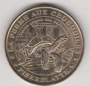 A 2007 TOKEN MEDAILLE MONNAIE DE PARIS -- 26 700 N°3 FERME AUX CROCODILES TORTUE - Picture 1 of 2