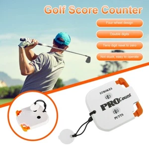 Golf Scorer Shot Count Stroke Putt Score Counter with KeyChain Golf Training Aid - Picture 1 of 21