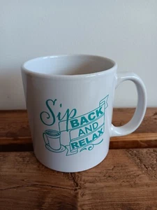 Sip Back & Relax - Coffee Tea Mug Cup Oversized - Picture 1 of 6