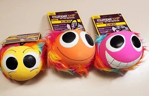 DOG TOY SQUEAKY HAPPY ALBERT FACE- 20 PACK ASST. - Picture 1 of 6