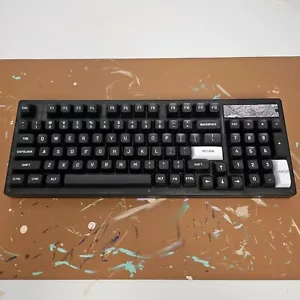 YUNZII YZ98 Mechanical Gaming Keyboard, Drop MT3 White-on-Black Keycap Set - Picture 1 of 5