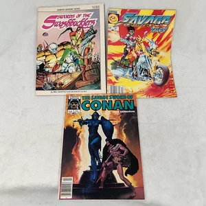 Vintage marvel magazine lot Conan savage swords x3 comic books - Picture 1 of 9