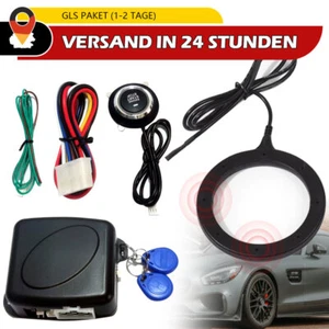 Auto Starter Stop Keyless Entry Engine Start Alarm System Druckknopf APP Remote - Bild 1 von 9