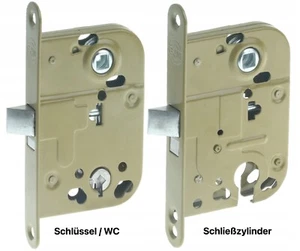 Einstecktürschloss Hochwertiges 72/45 Schlüssel WC Zylinder Zimmer Türschloss - Bild 1 von 9