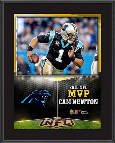 Cam Newton Panthers 10.5x13 Honors 2015 MVP Plaque Authentic Cover
