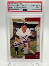 Harmon Killebrew Twins 2003 Donruss Team Heroes Signed Autograph PSA DNA *9