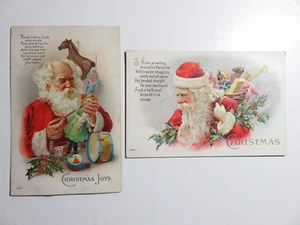 2 alte Weihnachtsmann Postkarten - Bild 1 von 6