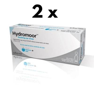 RAYNER MOORFIELDS Hydromoor for dry eyes Hypromellose (60 x 0.4ml vials) Moorfields Rayner