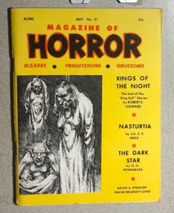 MAGAZINE OF HORROR #21 digest magazine Robert E Howard King Kull 1968 - Picture 1 of 4