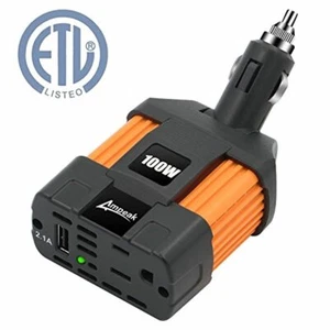 Car Inverter Converter Adapter 12V To 110V Plug Power Outlet Cigarette Lighter - Picture 1 of 7